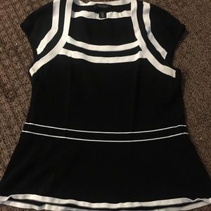 Black and white sweater shirt from WHBM.